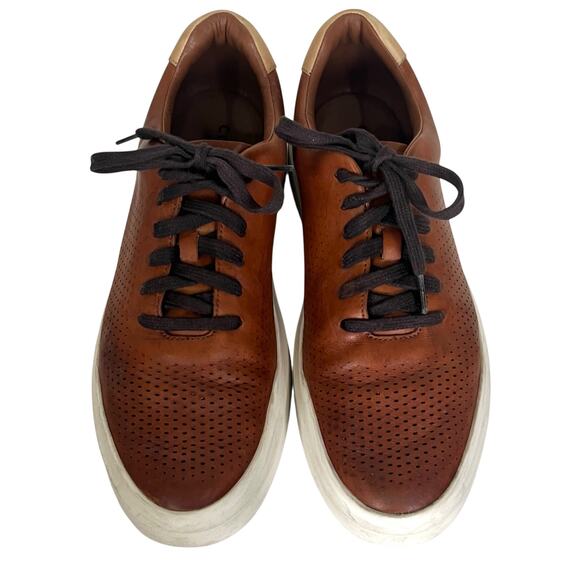 Cole Haan Grand Pro Rally Laser Cut Leather Tan Brown Sneakers Size 10.5 C31218 main image 7